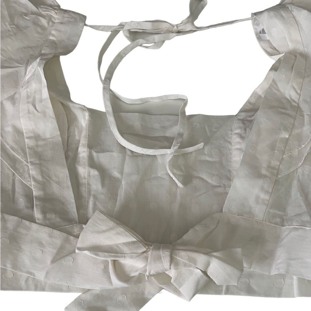 Minkpink Revolve Whitewash Crop Top & Mini Skirt Size Large NWT - Picture 5 of 16
